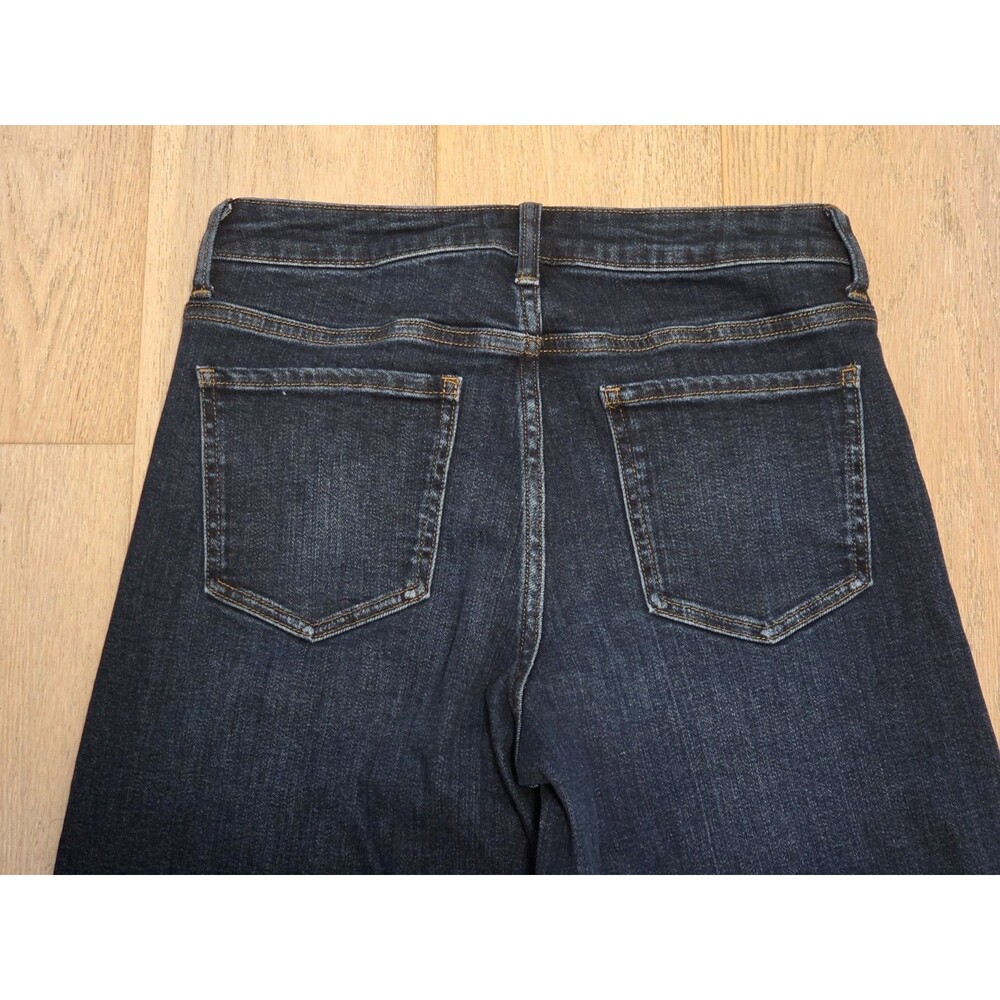 Quince Bella Stretch Wide Leg Jeans Womens 29 Midnight Blue Organic Cotton - Picture 4 of 10